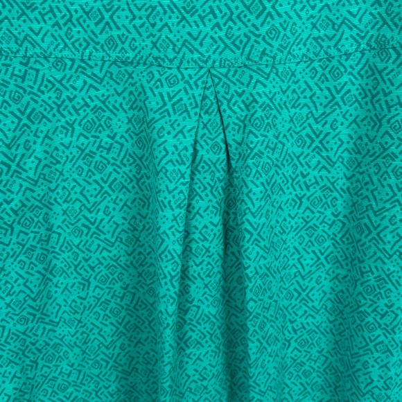 Toad & Co Casual Organic Cotton 3/4 Sleeve Split Neck Tunic Top Large Green - Picture 14 of 14
